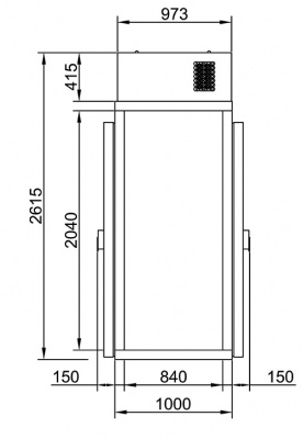 холодильная камера КХН-1,44 Мinicellа МB 2 двери